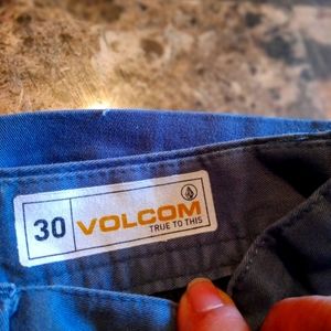 Blue green volcom shorts size 30 waist